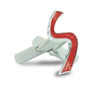 QIDIAN -Badge d’emblème de lettre de voiture Autocollants pour Cooper S ONE JCW F54 F55 F56 F57 F60 R56 R57 R58 R59 R60 R61 Clubman Countryman Calandre avant et arrière Emblème Pièces d’autocollant