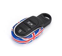 QIDIAN Voiture Clé Shell Fob Housse Chaîne Corde Porte-clés Conception Mince Alliage pour Cooper One JCW Clubman F54 F55 F56 F57 F60 Countryman Car Styling Accessoires