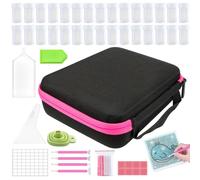 Qidures Boîte de Stockage en Diamant avec 30 CompARTMENTS pour Artisanat DIY Broderie