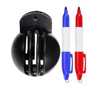 Qidures Marqueur de Balle de Golf | avec stylos Portables réutilisables | Tampon de marquage pour Balle de Golf | pour débutant extérieur Parcours Green Sport entraînement Putting Pratique Club