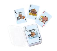 Qidures Paquet de Cartes Mini,Jeu de Table Imperméable - Cartes à Jouer de Poker Drôles - pour Adolescents Adultes Magiciens Joueurs Voyageurs Événements à Thème et Réunions Familiales