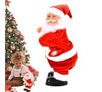 Qidures Pere Noel Qui Twerk - Pere Noel Qui Danse avec Musique, Musical Secouant Les Hanches PèreNoël, Chantant Dansant Figurines De PèreNoël, Poupées en Peluche Animée De Noël Chantant des Chansons