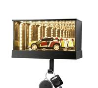 Qidures Support de Clés Garage Infini | avec Support Mural Moulé de Voiture - Crochets d'Accrochage pour Porte-Clés de Garage - pour Entrée, Couloir, Appartement, Bureau, Cuisine, Chambre, Amateurs