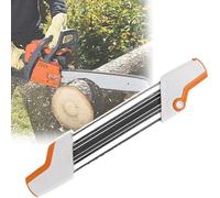 QIeAny Affûteuse De Limes De Tronçonneuse 2 en 1 en Métal Facile À Utiliser, Affûteuse De Tronçonneuse 4,8 Mm, 14,96 × 2,36 Pouces, Trempe À Haute Température/Dents Difficiles À Casser,4.8mm