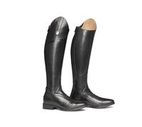QIeAny Chaussures Pour Hommes Knight Boots D'équitation (34-48), Fermeture Éclair Arrière/Bout Pointu, Unisexe/Antidérapant, Genou/Talon Moyen (3-5 Cm), Pour L'automne,43,Black