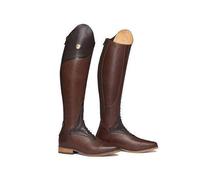 QIeAny Chaussures Pour Hommes Knight Boots D'équitation (34-48), Fermeture Éclair Arrière/Bout Pointu, Unisexe/Antidérapant, Genou/Talon Moyen (3-5 Cm), Pour L'automne,46,Brown