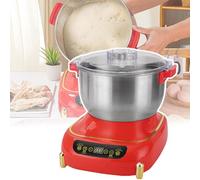 QIeAny Machine À Pétrir La Pâte, Mélangeur De Pâte Multifonctionnel, 6L/8L, Trou d'alimentation + Boucle Rotative + Écran Tactile, Synchronisation Intelligente,6L