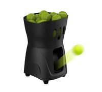 QIeCny Lanceur De Balles De Tennis Portable, Entraîneur De Tennis (Plus De 33 Balles), Contrôle par Application, Vitesse De Balle : 5-20 km/h, Réglage De La Fréquence, 8 Heures D'autonomie,Black