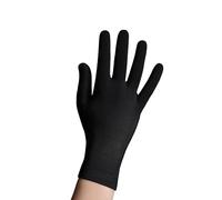 QiEco Gants en bambou ultra doux unisexes lavables durables respectueux de l'environnement (taille S), Noir , 80