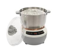 QIERF Pétrin en spirale, machine à pâte, pizza, 250 W, pétrisseur à pâte avec fonction levure, pétrisseur automatique pour pain, gâteaux, biscuits et pâtes, idéal pour un usage domestique