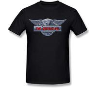 QIESHEOK 38 Special Band Logo Unisex 100% Cotton Short-Sleeve T-Shirts Black XL