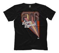 QIESHEOK Aew FTR Living Legends Elite Wrestling Unisex 100% Cotton Short-Sleeve T-Shirts Black XL