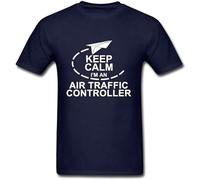 QIESHEOK Air Traffic Controller 1980S Valentines Day Unisex 100% Cotton Short-Sleeve T-Shirts Black S
