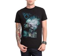 QIESHEOK Born of Osiris T-Shirt Black S Unisex 100% Cotton Short-Sleeve T-Shirts Black XXL