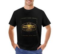 QIESHEOK Brooks & Dunn - Reboot Funny Unisex O-Neck 100% Cotton Short-Sleeve T-Shirts Black XL