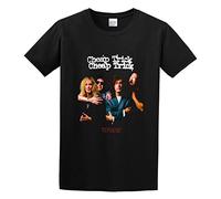 QIESHEOK Cheap Trick The Epic Archive Vol 3 1984-1992 Unisex 100% Cotton Short-Sleeve T-Shirts Black L