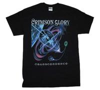 QIESHEOK Crimson Glory Transcendence Progressive Heavy Metal Unisex 100% Cotton Short-Sleeve T-Shirts Black L