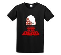 QIESHEOK Dawn of The Dead Unisex 100% Cotton Short-Sleeve T-Shirts Black M