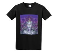 QIESHEOK Erykah Badu New Amerykah Part Two Return of The Ankhs Unisex 100% Cotton Short-Sleeve T-Shirts Black L
