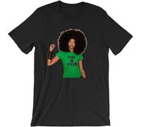 QIESHEOK Erykah Badu Pimp The System Mens T Shirt Baduizm Mama's Soul Music R&B Shirt Unisex 100% Cotton Short-Sleeve T-Shirts Black XXL