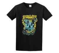 QIESHEOK George Clinton & Parliament Funkadelic Vintage Unisex 100% Cotton Short-Sleeve T-Shirts Black S