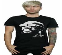 QIESHEOK Isaac Hayes Unisex 100% Cotton Short-Sleeve T-Shirts Black L