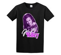 QIESHEOK Jeannie C. Riley ((Harper Valley PTA Country Fan Unisex 100% Cotton Short-Sleeve T-Shirts Black S
