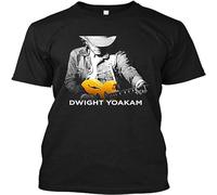 QIESHEOK Live Tour Dwight 2018 2019 Black Yoakam Hajarbleh 40 Unisex 100% Cotton Short-Sleeve T-Shirts Black XL