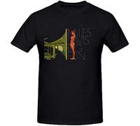 QIESHEOK Miles Davis Big Fun Unisex 100% Cotton Short-Sleeve T-Shirts Black XXXL