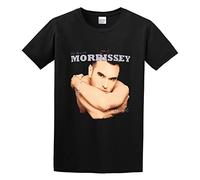 QIESHEOK Morrissey Suedehead The Best of Morrissey Unisex 100% Cotton Short-Sleeve T-Shirts Black XL