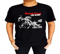 QIESHEOK Non Grand Funk Raioad Live Album Unisex 100% Cotton Short-Sleeve T-Shirts Black M