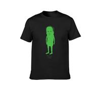 QIESHEOK Picolas Cage Nicolas Cage Weird Creepy Raising Arizona Green Pickles Valley Unisex Cotton T-Shirts Black M