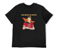 QIESHEOK Rage Against The Mach Evil Empire Soul Unisex 100% Cotton Short-Sleeve T-Shirts Black XXXL