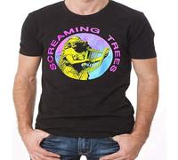 QIESHEOK Screaming Trees Angelic Harp Title Logo Unisex O-Neck 100% Cotton Short-Sleeve T-Shirts Black XXL