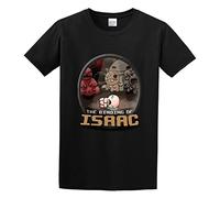 QIESHEOK The Binding of Isaac Logo Unisex 100% Cotton Short-Sleeve T-Shirts Black XXL