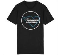 QIESHEOK The Modern Lovers Jonathan Richman Giovanni Happy Unisex 100% Cotton Short-Sleeve T-Shirts Black M