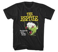 QIESHEOK The Reptile Face Half Snake Women Strange Power 60S Hammer Horrorblack Unisex 100% Cotton Short-Sleeve T-Shirts Black XL