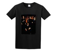 QIESHEOK Tombstone Painting Doc Holliday Wyatt EARP Movie Unisex 100% Cotton Short-Sleeve T-Shirts Black L