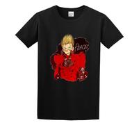 QIESHEOK VASH The Stampede Unisex 100% Cotton Short-Sleeve T-Shirts Black L