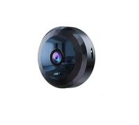 QIESIWEI Mini caméra de sécurité WiFi, HD 1080p, surveillance intérieure sans fil avec vision nocturne, détection de mouvement, contrôle par application mobile, noir (1, caméra et 128 Go)
