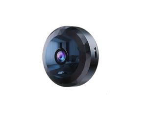 QIESIWEI Mini caméra de sécurité WiFi, HD 1080p, surveillance intérieure sans fil avec vision nocturne, détection de mouvement, contrôle par application mobile, noir (1, caméra et 128 Go)