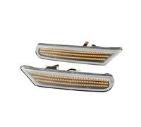 QIFANB 2 Clignotants LED Dynamiques 911 Pour Boxster Type 996 986 Pour Carrera Pour GT2 Pour GT3 Indicateur De Miroir Dynamiques Clignotant(Le noir)