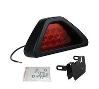QIFANB 2835 LED Frein Stroboscopique Flash Avertissement Queue Pilote Lumière Clignotant Lumineux Arrière Antibrouillard Triangle Rouge Led Étanche Troisième Feu Stop Feux Arrière