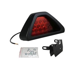 QIFANB 2835 LED Frein Stroboscopique Flash Avertissement Queue Pilote Lumière Clignotant Lumineux Arrière Antibrouillard Triangle Rouge Led Étanche Troisième Feu Stop Feux Arrière
