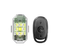 QIFANB Frein Arrière Signal LED Lot 2 Ou 4 Lampes Stroboscopiques LED Sans Fil Avec Télécommande D'avertissement, Indicateur Flash, Anti-collision Voiture Moto(Lamp 1)