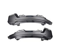 QIFHFBA Led Clignotants Auto 2 Pièces Pour VW Pour Tiguan MK2 Pour Touareg MK3 2017 2018 2019 2020 Clignotants LED Dynamiques Clignotants De Rétroviseur Indicateurs Latéraux(Black shell)