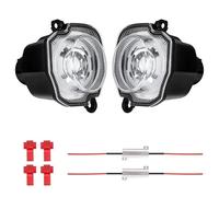 QIFHFBA Led Clignotants Auto Feu Antibrouillard Rond À LED Pour Suzuki Pour Jimny JB64 JB74 2018-2020, Lumière Blanche + Lumière Ambre, Clignotant, Feu De Jour Indicateurs Latéraux(Clear-Set)