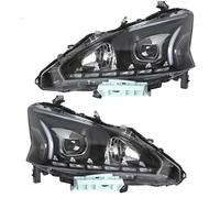 QIFHFBA Pour Nissan Pour Teana 2013 2014 2015 2016 Phare Avant LED Modifié Avec Feux De Jour Couvre-Phares Voiture