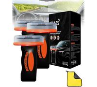 Qifor Nettoyant pare-brise Q4, dégraissant for vitres de voiture, applicateur roll-on 100 ml avec éponge intégrée, élimine les traces de doigts et les films gras, for une visibilité optimale(3pcs)