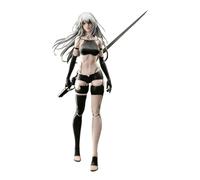 Qigmhua Figurine A2 Yorha A2 Automata Action Figure Cheveux longs Anime N° 2 Type A Figurine 1/4 Grande statue Échelle 45 cm Figurine de jeu debout en PVC Merchandise Cadeau